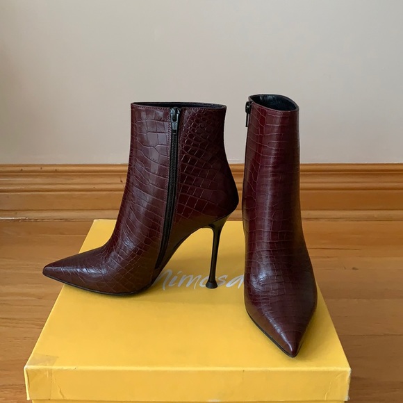 Mimosa burgundy booties - Picture 1 of 6